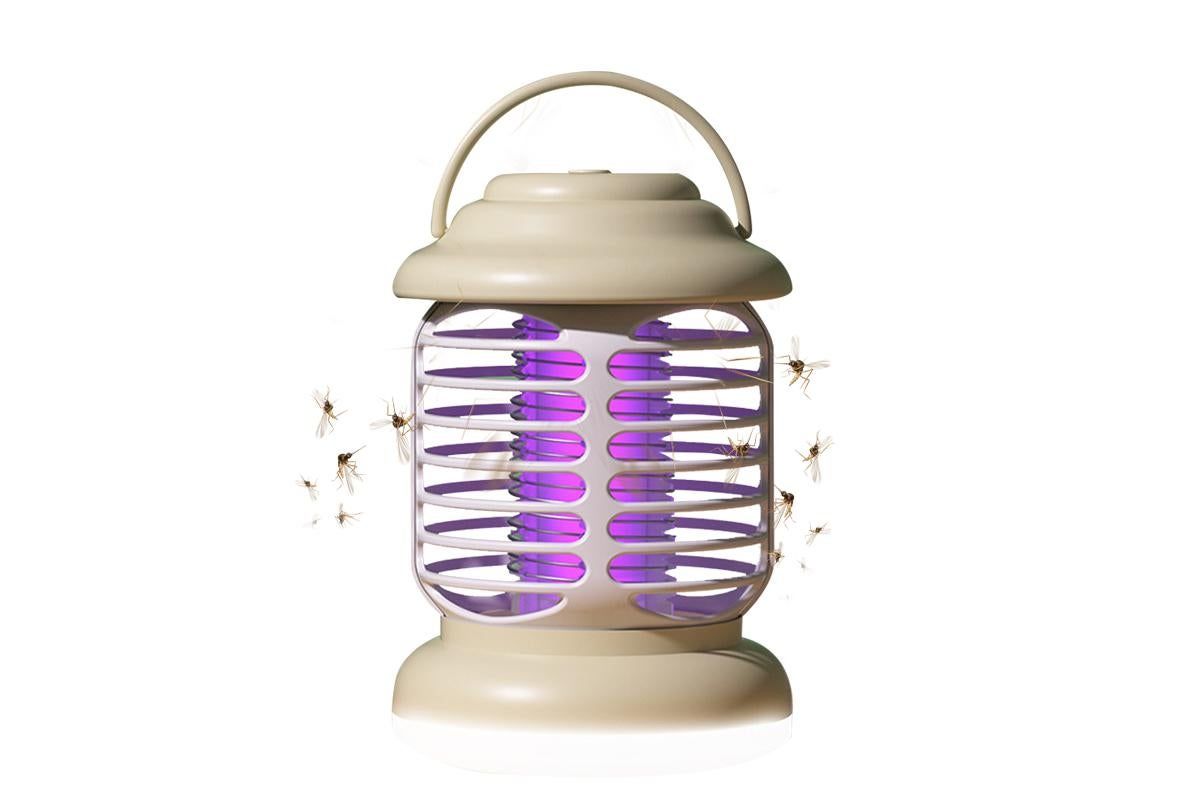 Portable Electric Mosquito Zapper Killer Lamp Trap for Indoor and Outdoor -khaki