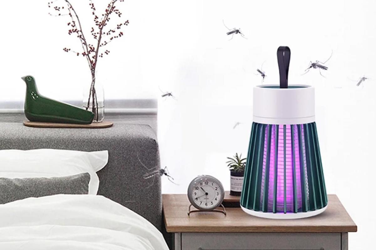 Electric Mosquito Killer Lamp Fly Traps Insect Bug Zapper For Outdoor Indoor - Green