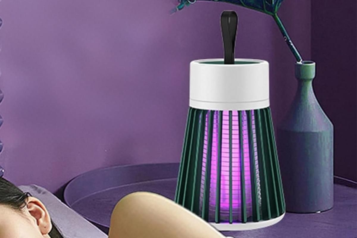 Electric Mosquito Killer Lamp Fly Traps Insect Bug Zapper For Outdoor Indoor - Green