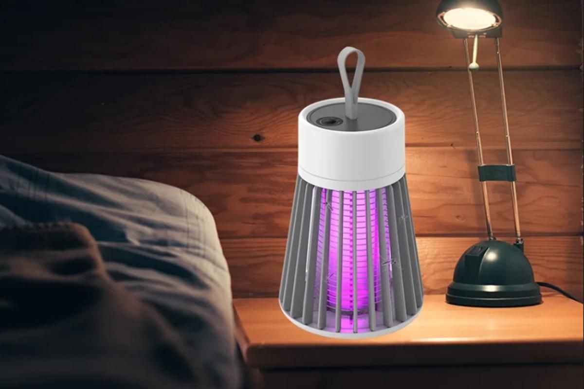 Electric Mosquito Killer Lamp Fly Traps Insect Bug Zapper For Outdoor Indoor - Grey