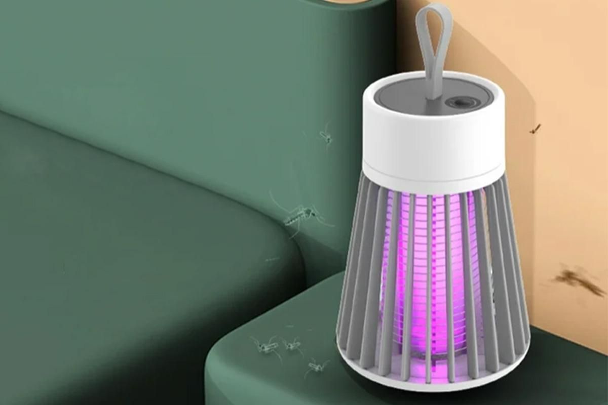 Electric Mosquito Killer Lamp Fly Traps Insect Bug Zapper For Outdoor Indoor - Grey