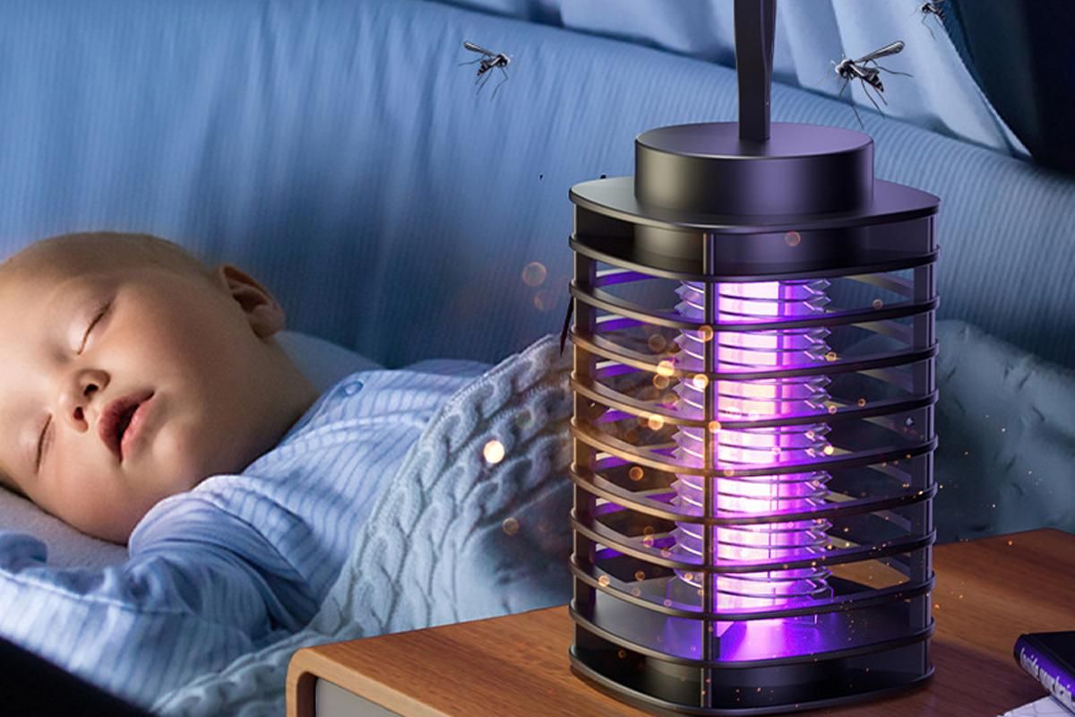 Electric Mosquito Killer Lamp LED Light -Black