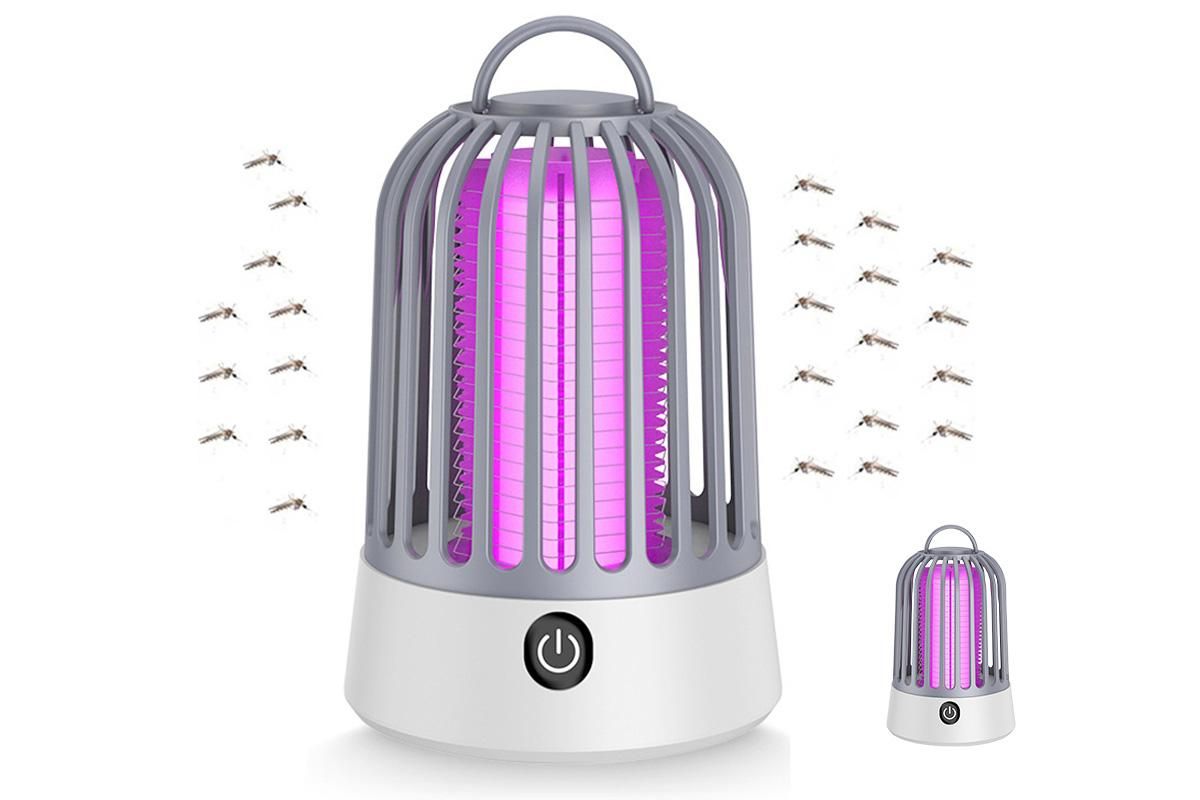 Electric Mosquito Killer Lamp Insect Catcher Fly Bug Zapper Trap LED Purple Lamp Mozzie -Green