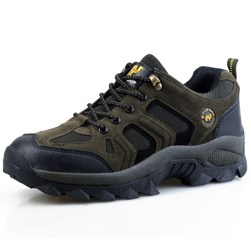 Qifeng Men Women Hiking Shoes Outdoor Sneakers D.Green 45
