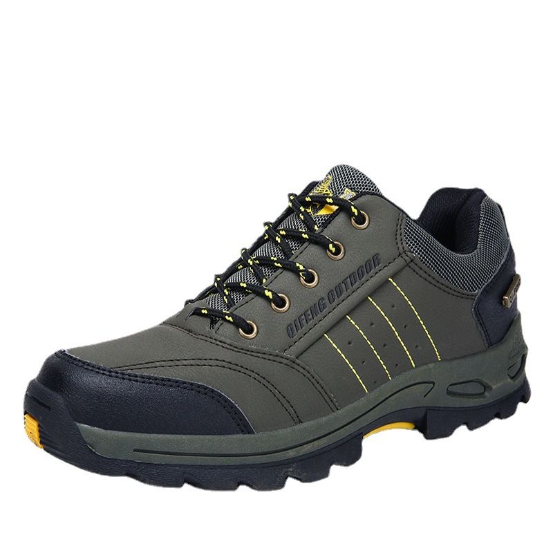 QIFENG Men Women Hiking Shoes Winter Outdoor Cotton Army Green (single shoe) 38