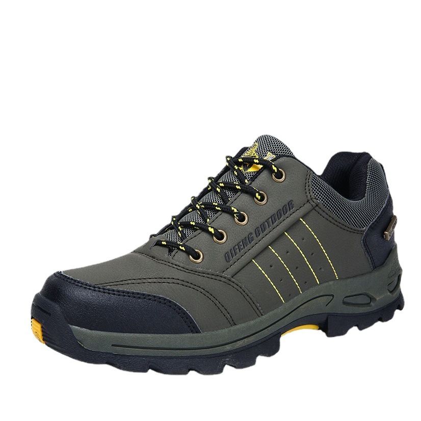 QIFENG Men Women Hiking Shoes Winter Outdoor Cotton Army Green (single shoe) 44