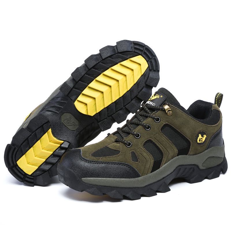 Qifeng Men Women Hiking Shoes Outdoor Sneakers Grey sapphire blue with cotton 46