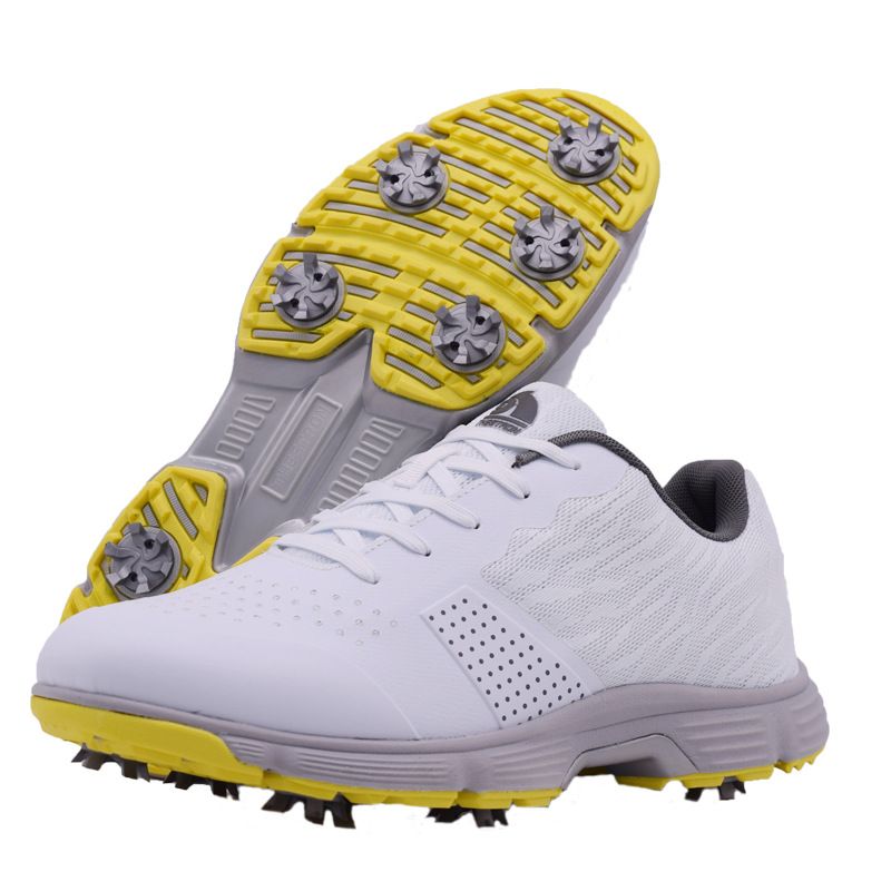 THESTRON Men Golf Shoes Waterproof Casual Black 8