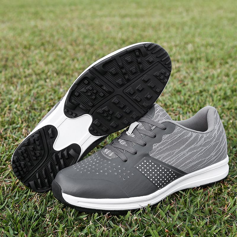 Thestron Waterproof Golf Shoes Men Training gray green US 9.5-EUR 44