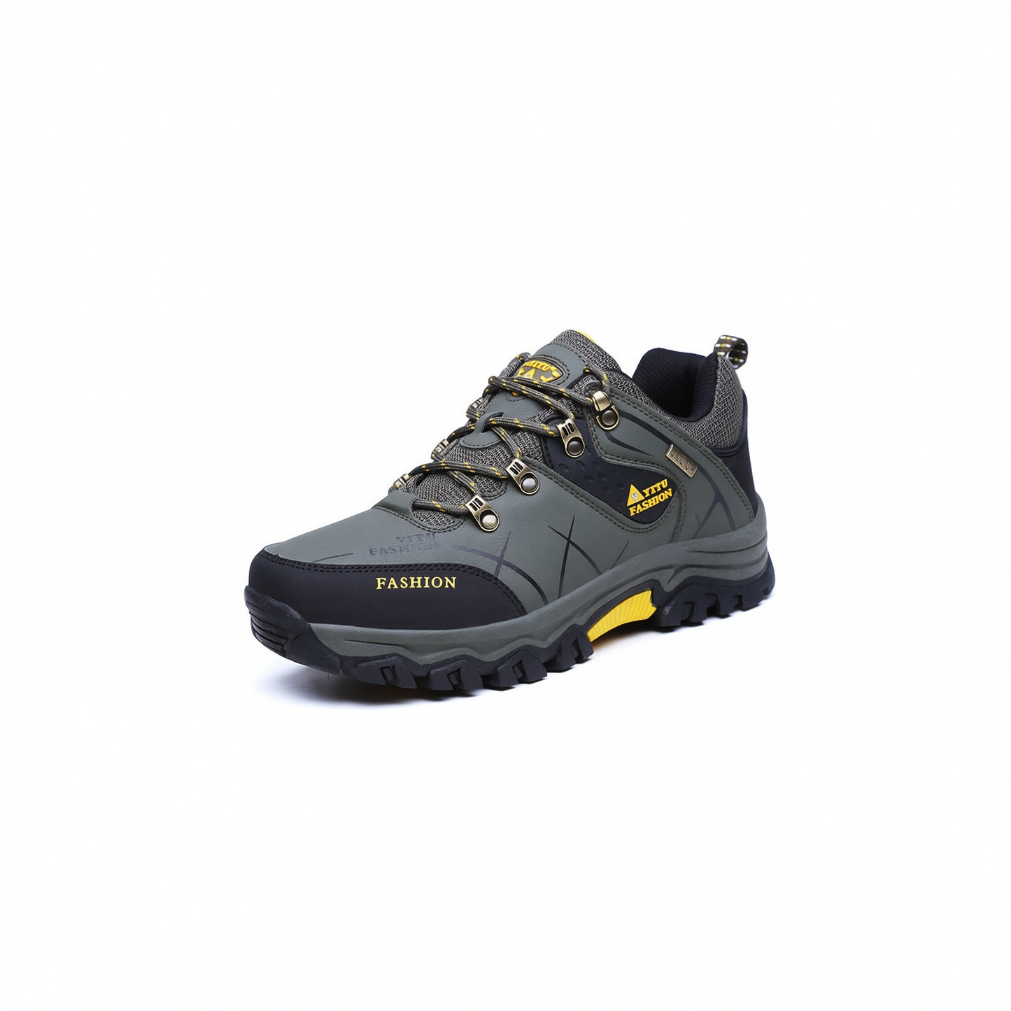 New Code Men Hiking Shoes Anti Slip Outdoor Grey 42