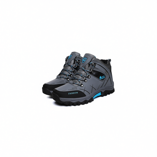 Men High Top Hiking Shoes Winter Warm Size 47 8528 Gray 41