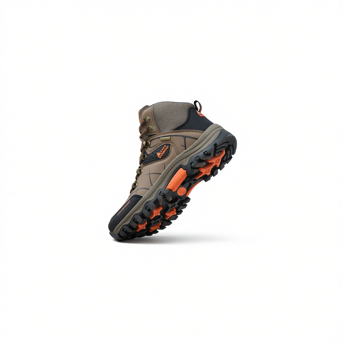 QIFENG Men Hiking Shoes Outdoor Trekking Sneakers Black 46