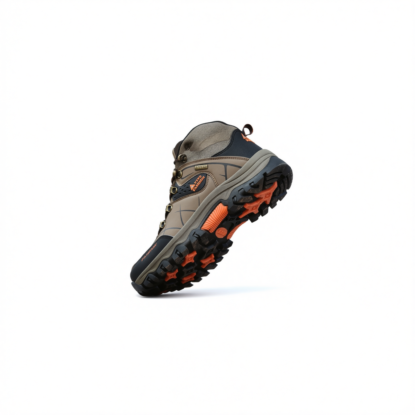 QIFENG Men Hiking Shoes Outdoor Trekking Sneakers soot 41