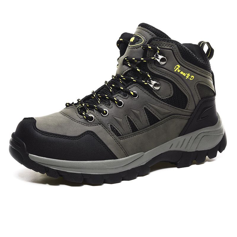 Men Hiking Shoes Minsi Xiusi Mid Top Anti Slip WN-9903-1 Army Green 43