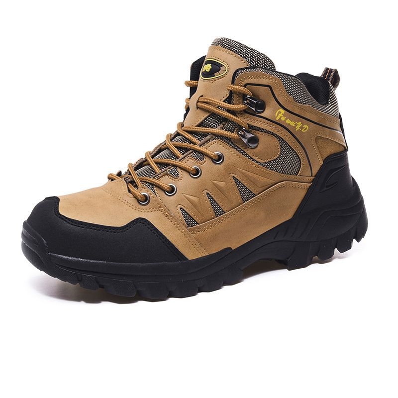 Men Hiking Shoes Minsi Xiusi Mid Top Anti Slip WN-9903-1 Gray 47