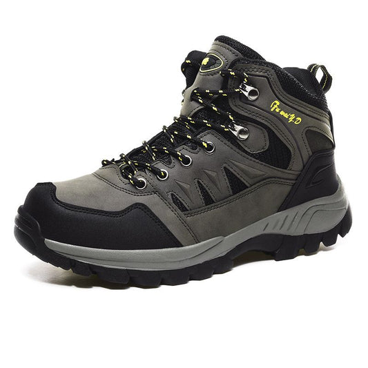Men Hiking Shoes Minsi Xiusi Mid Top Anti Slip WN-9903-1 Army Green 37