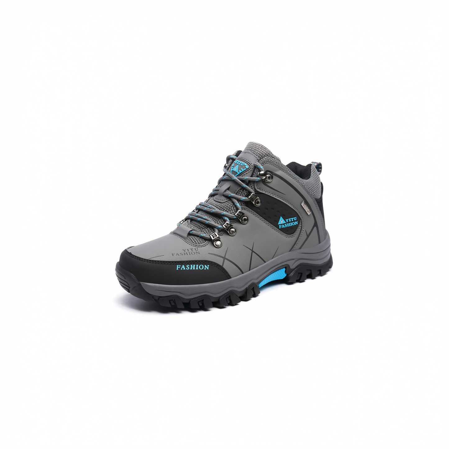 Men Hiking Shoes Waterproof High Top Size 47 8528 gray high-top cotton shoes 46