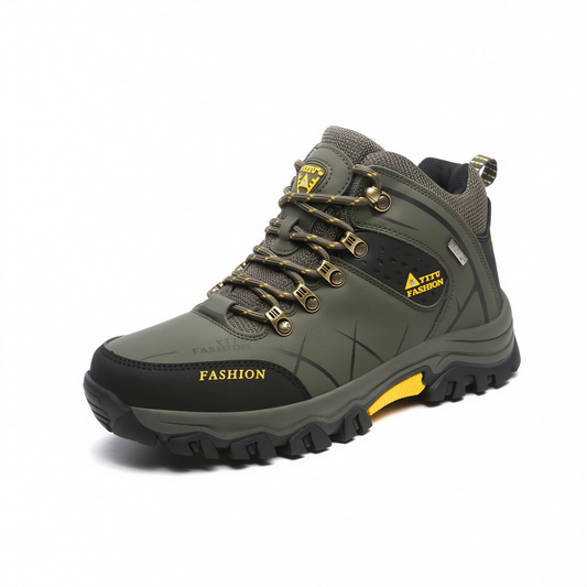 Men Hiking Shoes Waterproof High Top Size 47 8528 Army Green High-Top Cotton Shoes 39