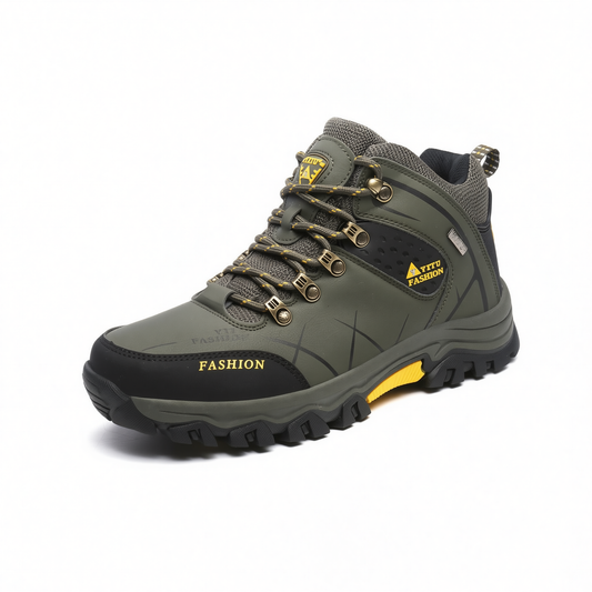 Men Hiking Shoes Waterproof High Top Size 47 8528 Army Green High-Top Cotton Shoes 40