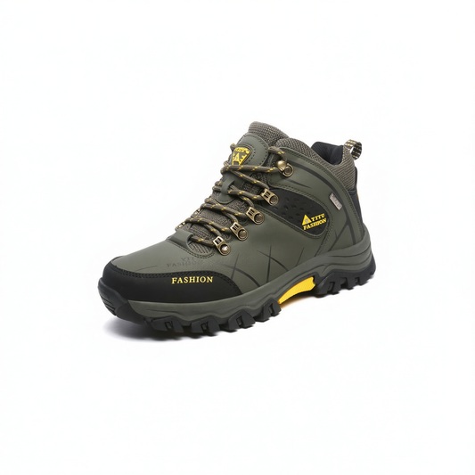 Men Hiking Shoes Waterproof High Top Size 47 8528 Army Green High-Top Cotton Shoes 44
