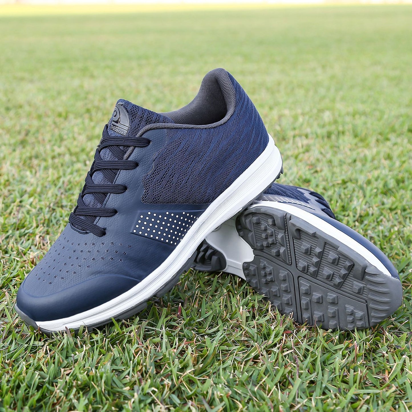 THESTRON Mens Golf Shoes Waterproof Non Slip Grey US 11.5-EUR 47