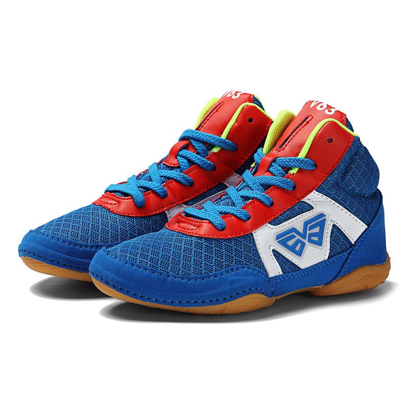 Children Wrestling Shoes New Code High Top Training Red 201847 33