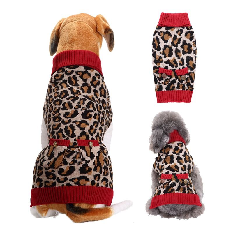 Dog Sweater Acrylic Knit Christmas Pink Heart Pocket L Size: L; Neck (cm): 32-38; Bust (cm): 44-50; Back length (cm): 31-35; Recommended pet weight (kg): 7.0 - 10.0