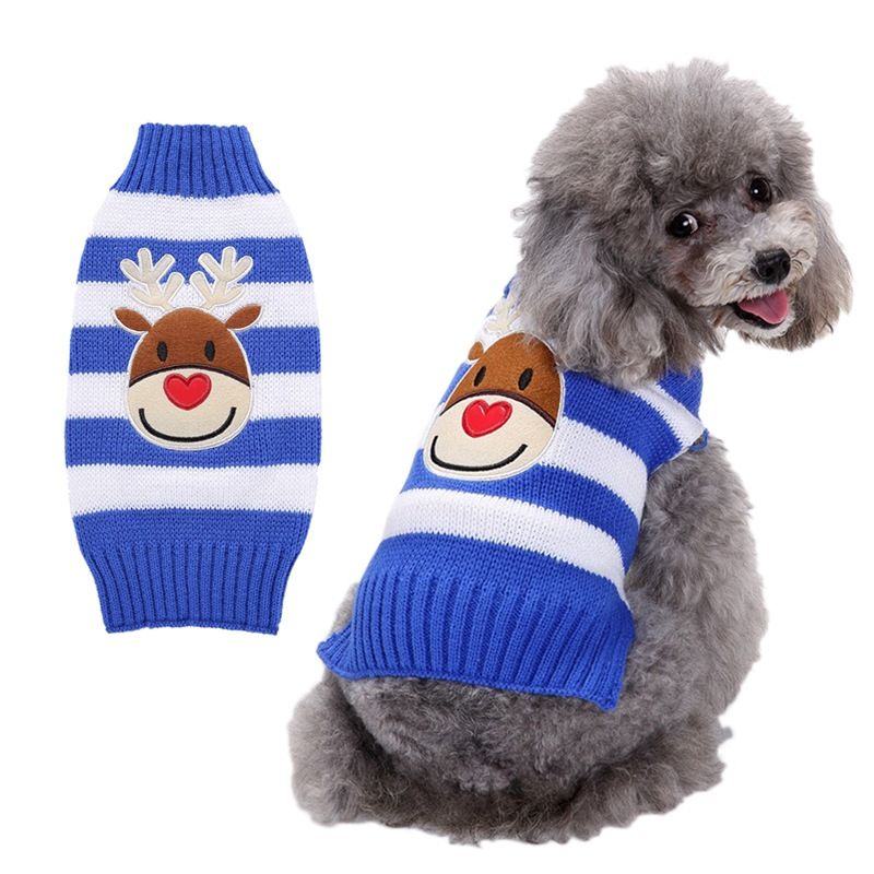 Dog Sweater Acrylic Knit Christmas Pink Heart Pocket L Size: L; Neck (cm): 32-38; Bust (cm): 44-50; Back length (cm): 31-35; Recommended pet weight (kg): 7.0 - 10.0