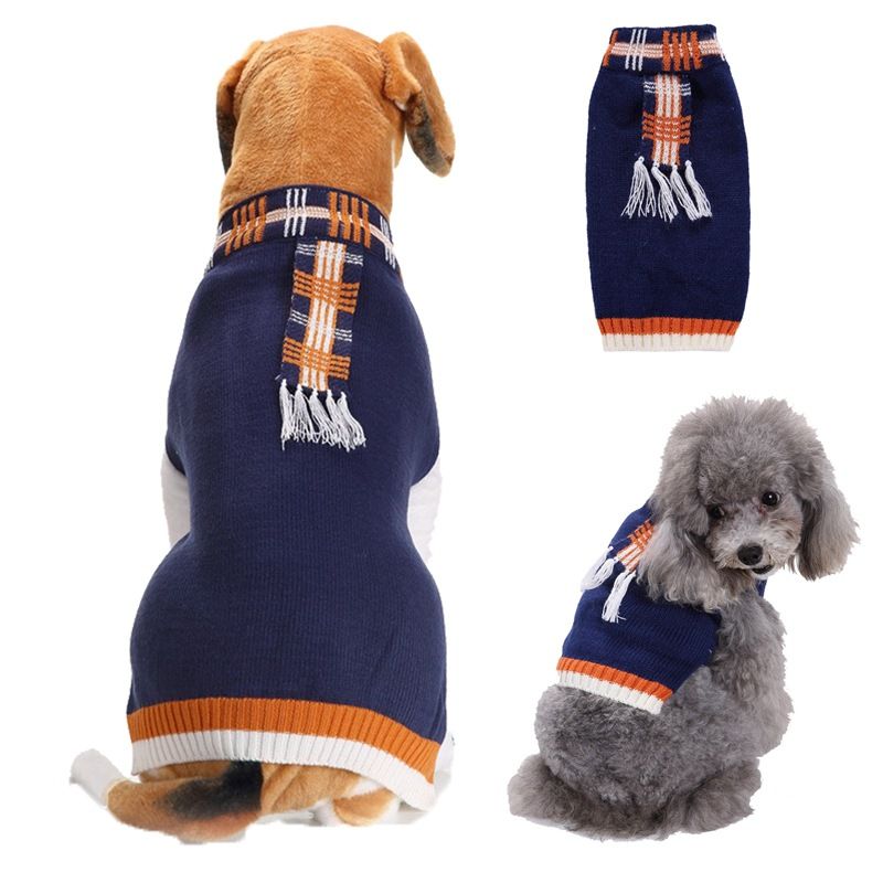 Dog Sweater Acrylic Knit Christmas Pink Heart Pocket L Size: L; Neck (cm): 32-38; Bust (cm): 44-50; Back length (cm): 31-35; Recommended pet weight (kg): 7.0 - 10.0