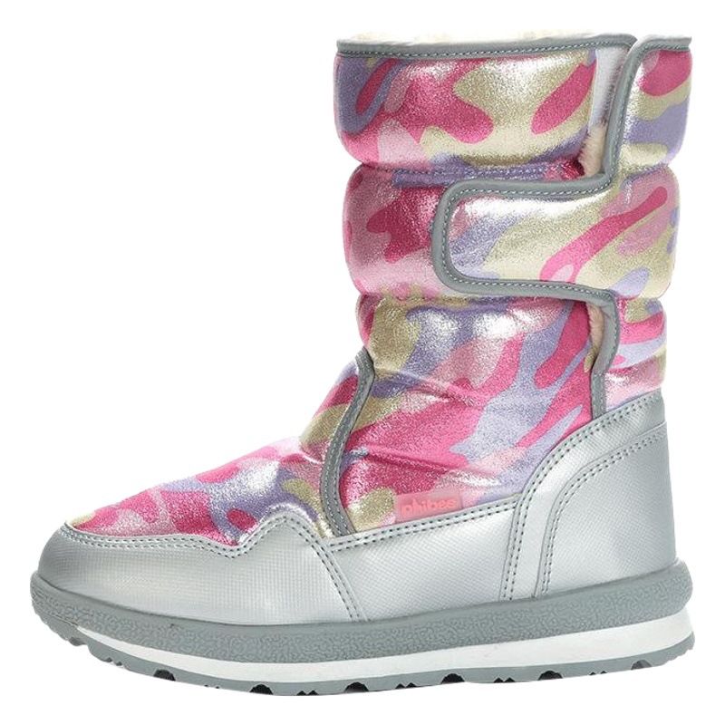 Phibee Kids Snow Boots Anti-Slip Warm M904 black camouflage 31