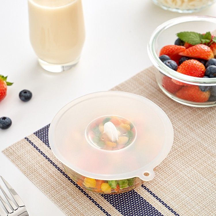 KM Silicone Food Lid Round Microwave Sealing Cover 10cm Medium size-12cm