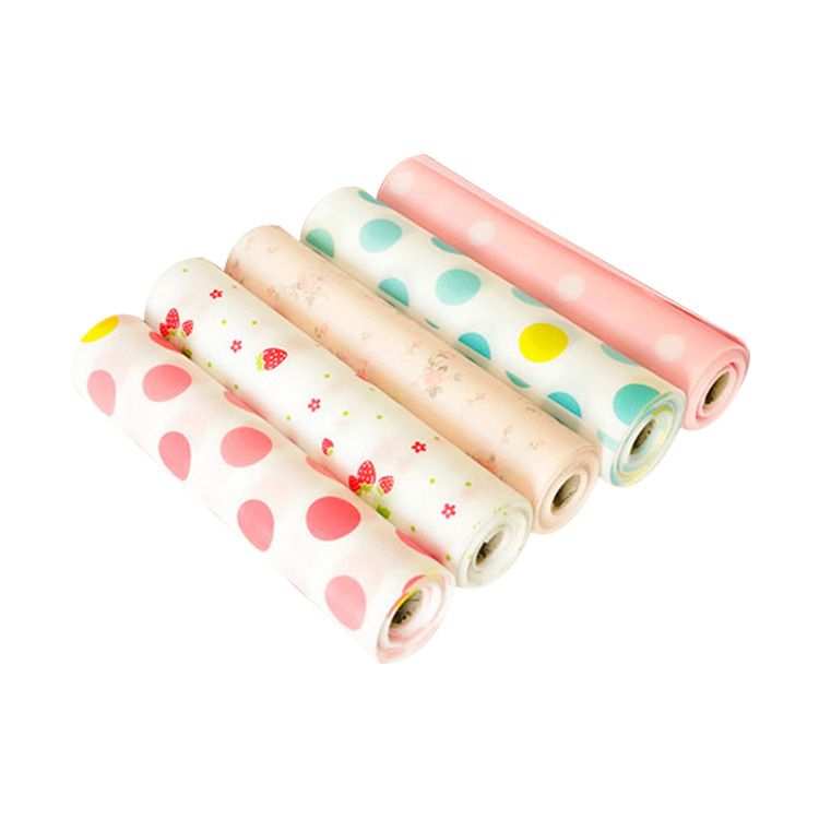 Cabinet Liner Rabbit Floral Waterproof Drawer Mat Light foundation rose