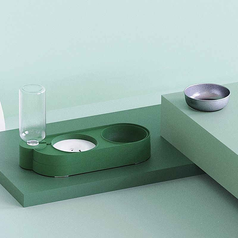 Cat Water Fountain Claw Cheep Automatic Feeder Peacock Green