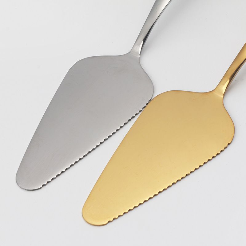 Island Qi Stainless Steel Fruit Fork Cake Knife 410 short handle cake shovel