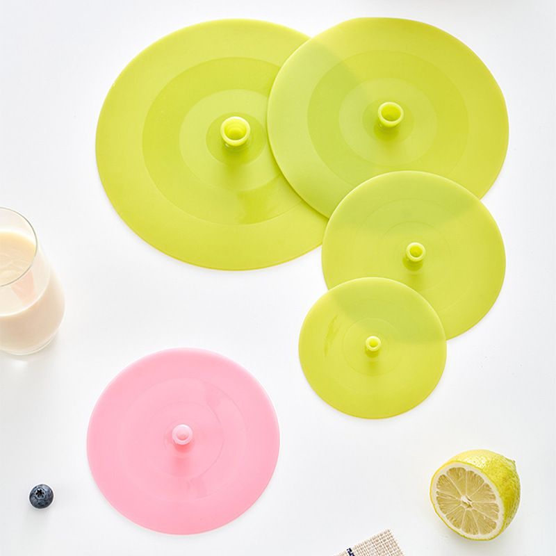 KM Silicone Food Grade Universal Bowl Lid 1323 diameter 10.5cm Color random delivery