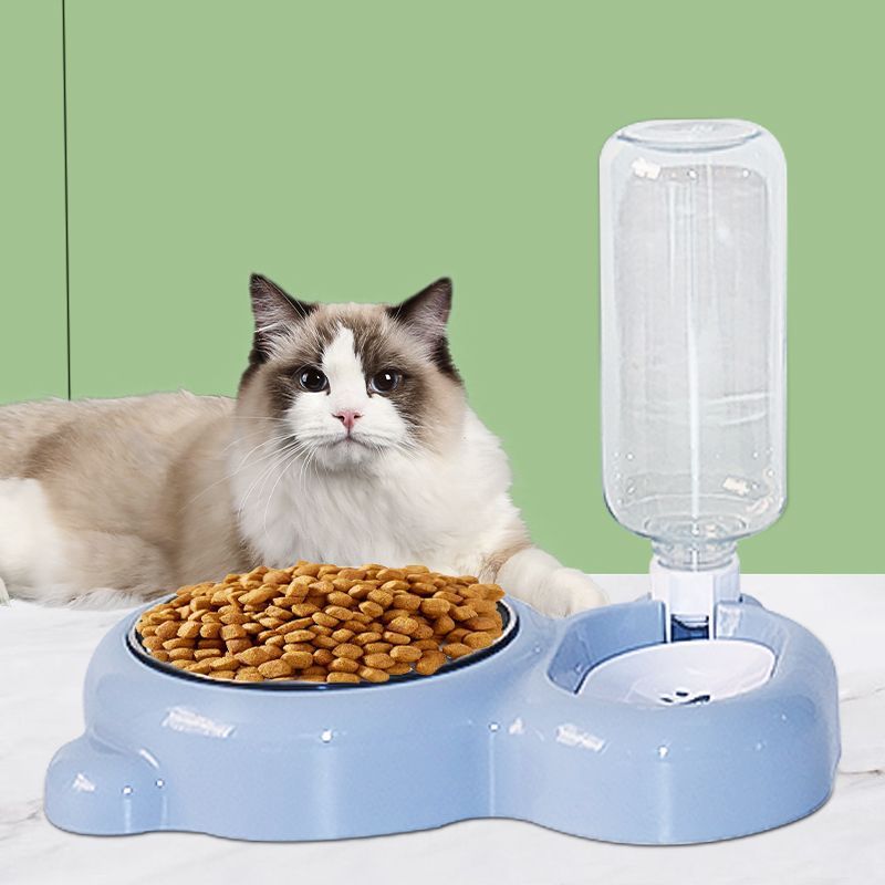 Yunce Pet Factory Automatic Feeder Cat Dog Bowl Blue
