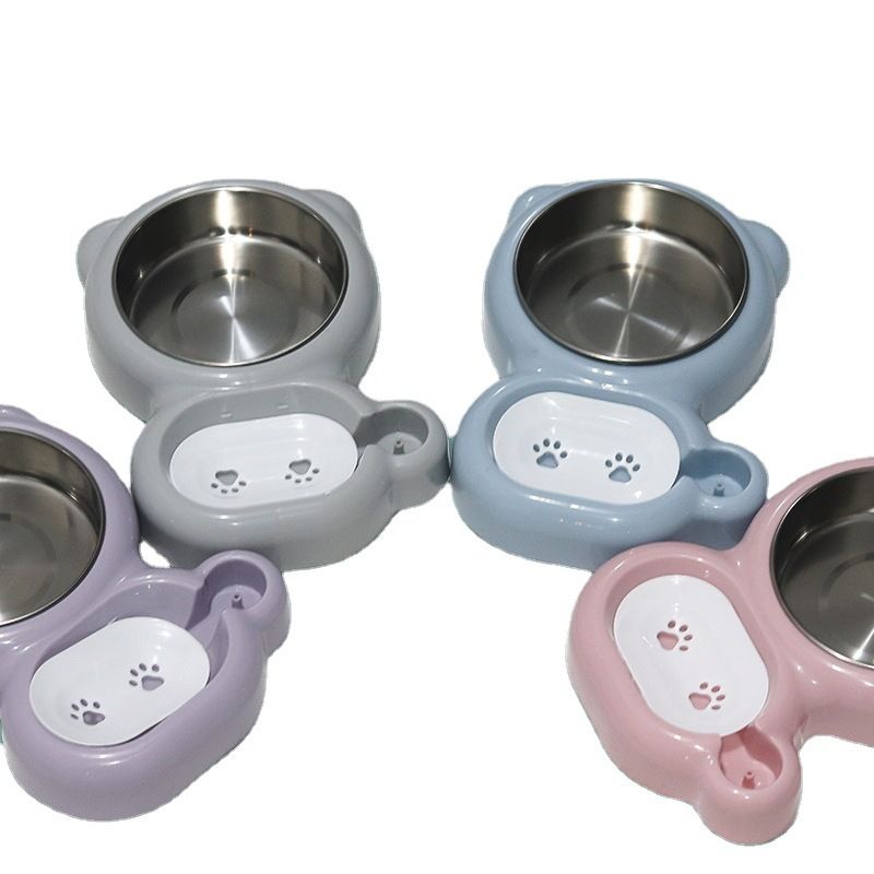 Yunce Pet Factory Automatic Feeder Cat Dog Bowl Purple