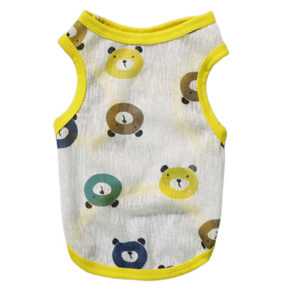 Pet Vest Polyester Summer Dog Cat Clothing Little Bear