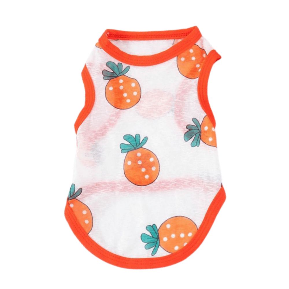 Pet Vest Polyester Summer Dog Cat Clothing Orange Orange M