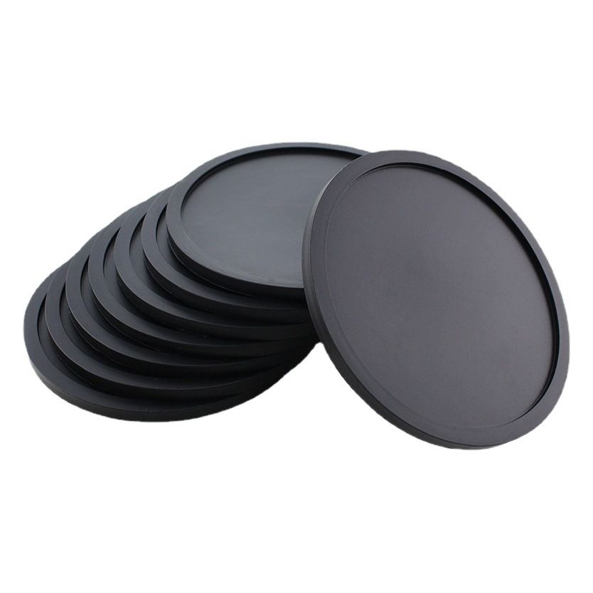 Silicone Coaster Round 10cm Non Slip Dingshuai Gray 10x0.3cm thin section