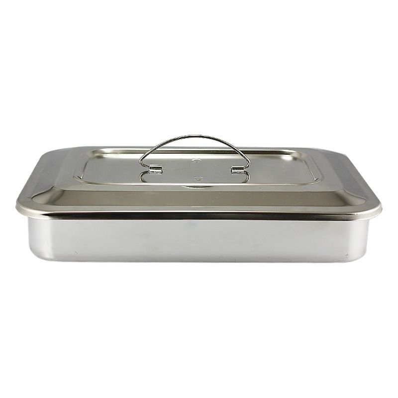 Jinbokang Stainless Steel Sterilization Box Surgical... 11.5 inch without hole [304 stainless steel]]