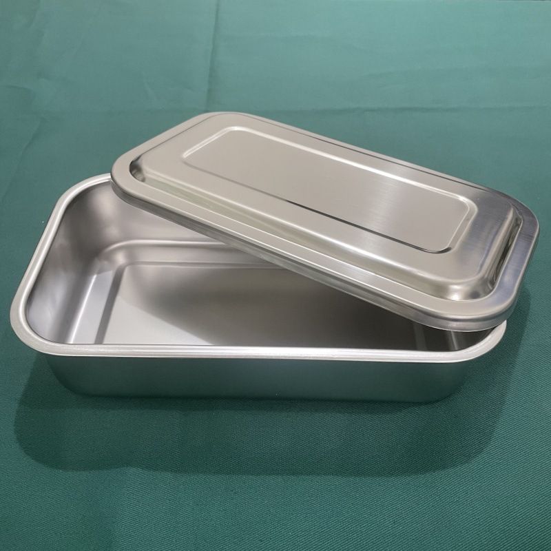 Jinbokang Stainless Steel Sterilization Box Surgical... 8 inch no hole [304 stainless steel]]