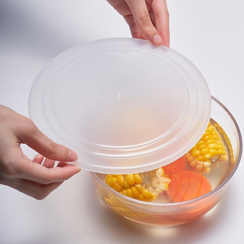 KM Plastic Microwave Bowl Cover 201AAA Item no. 591. transparent cover [1 large, 1 small]