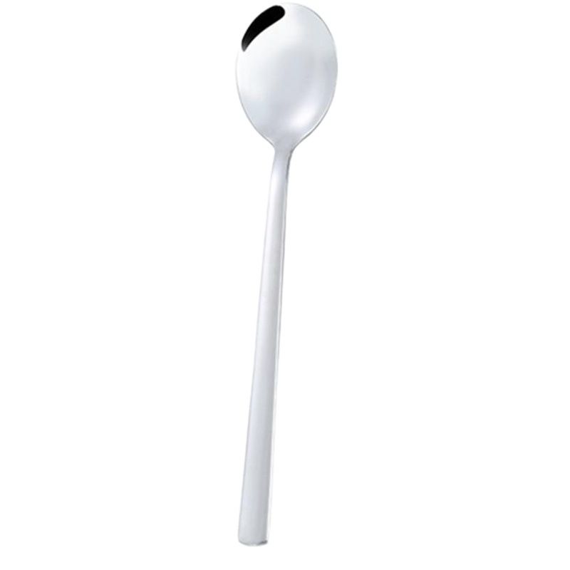 Stainless Steel Korean Rice Spoon Long Handle Korean style flat chopsticks [23cm]