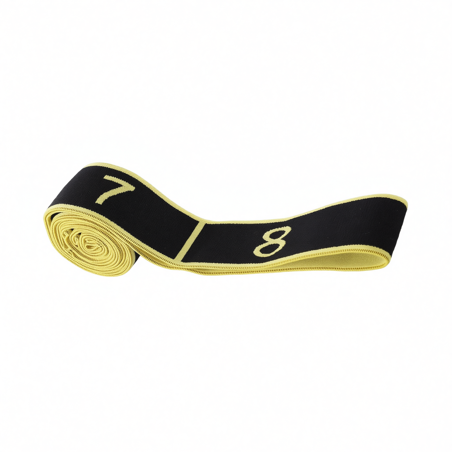 Resistance Band Yoga Fitness Digital Style Black and yellow-digital style [8 grids]