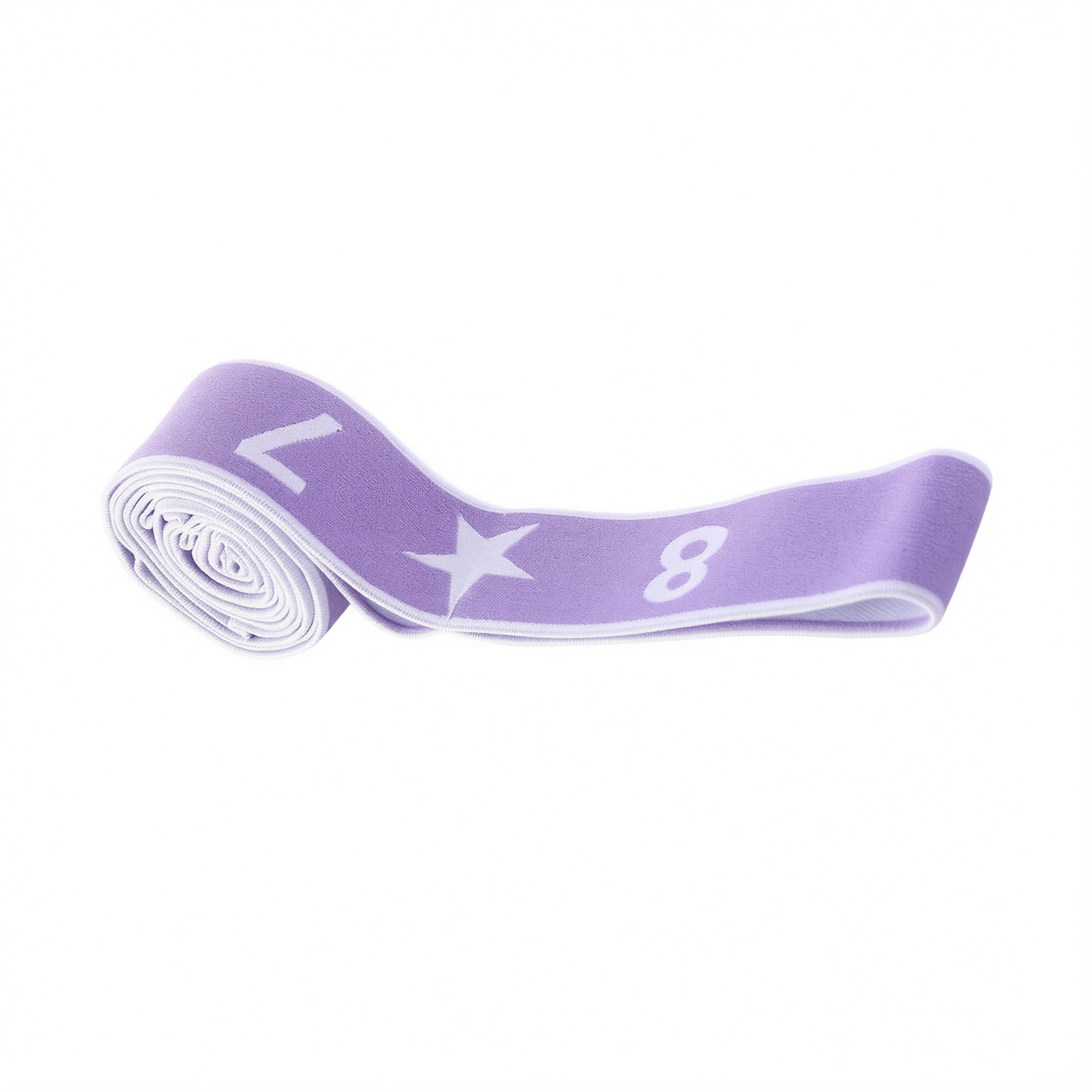 Resistance Band Yoga Fitness Digital Style Purple-star style [8 grids]
