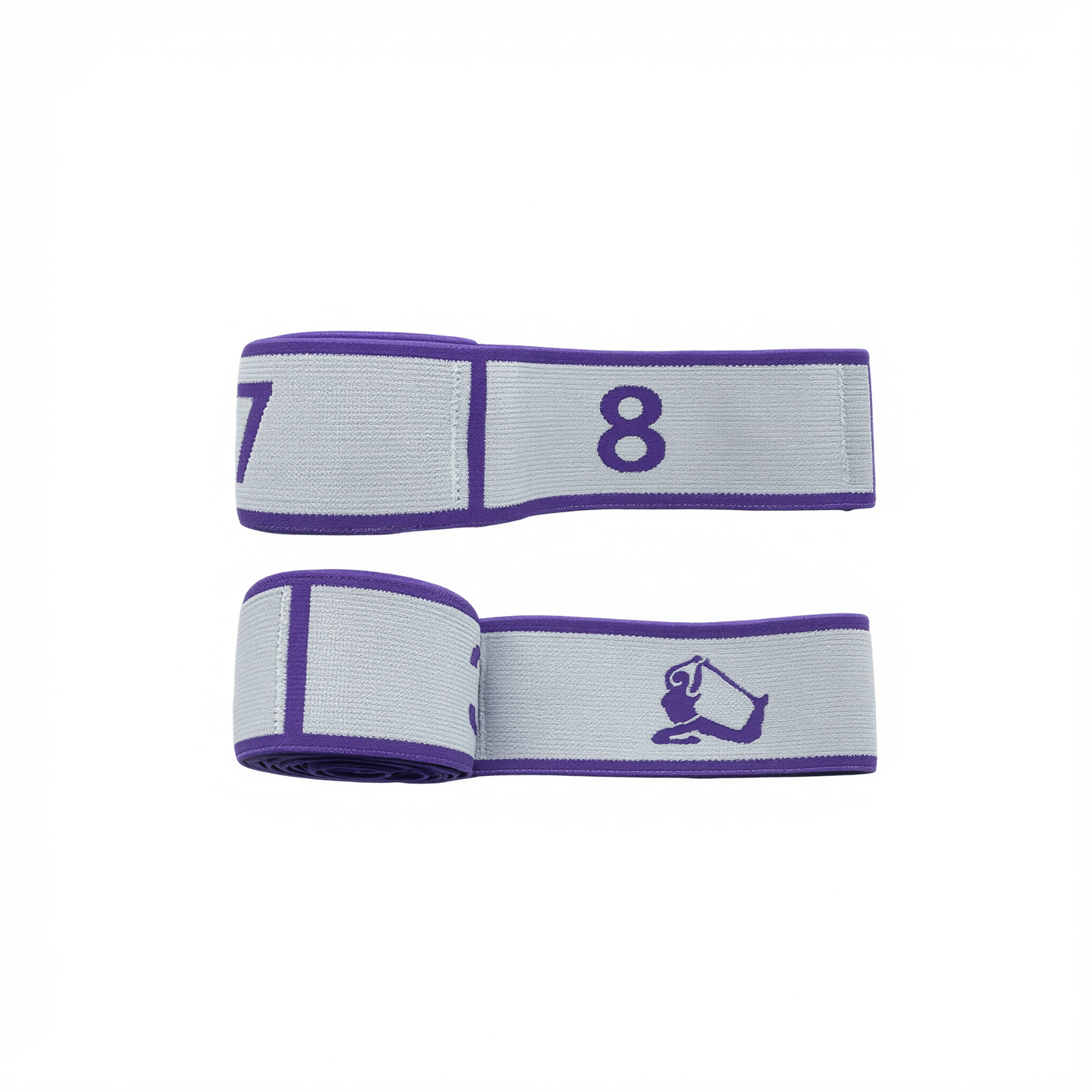 Resistance Band Yoga Fitness Digital Style Light blue-small size [8 grids]