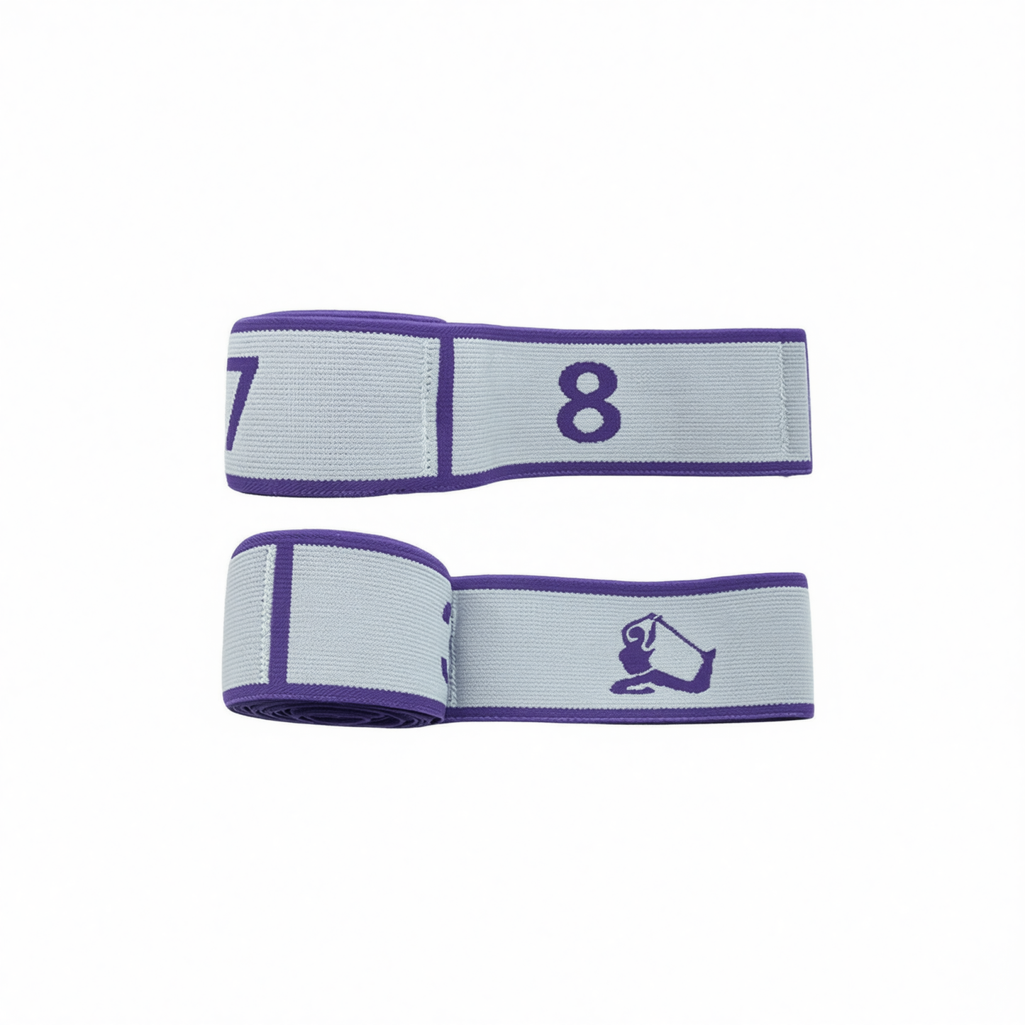 Resistance Band Yoga Fitness Digital Style Light blue - small man style [12 grids]