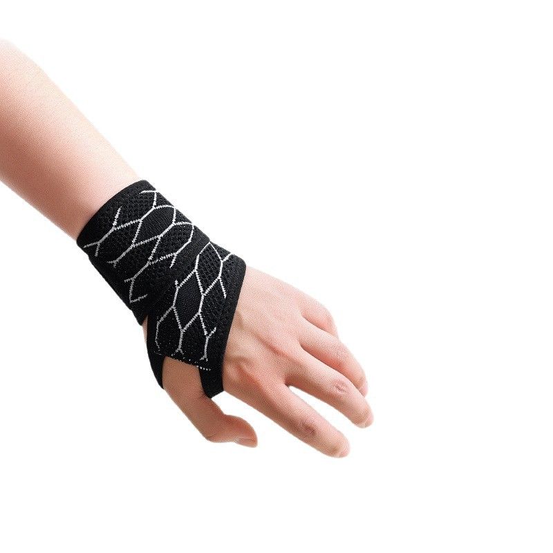 Wristband Sports Compression Brace Polyester Breathable powder - one pair [breathable, no marks] One Size