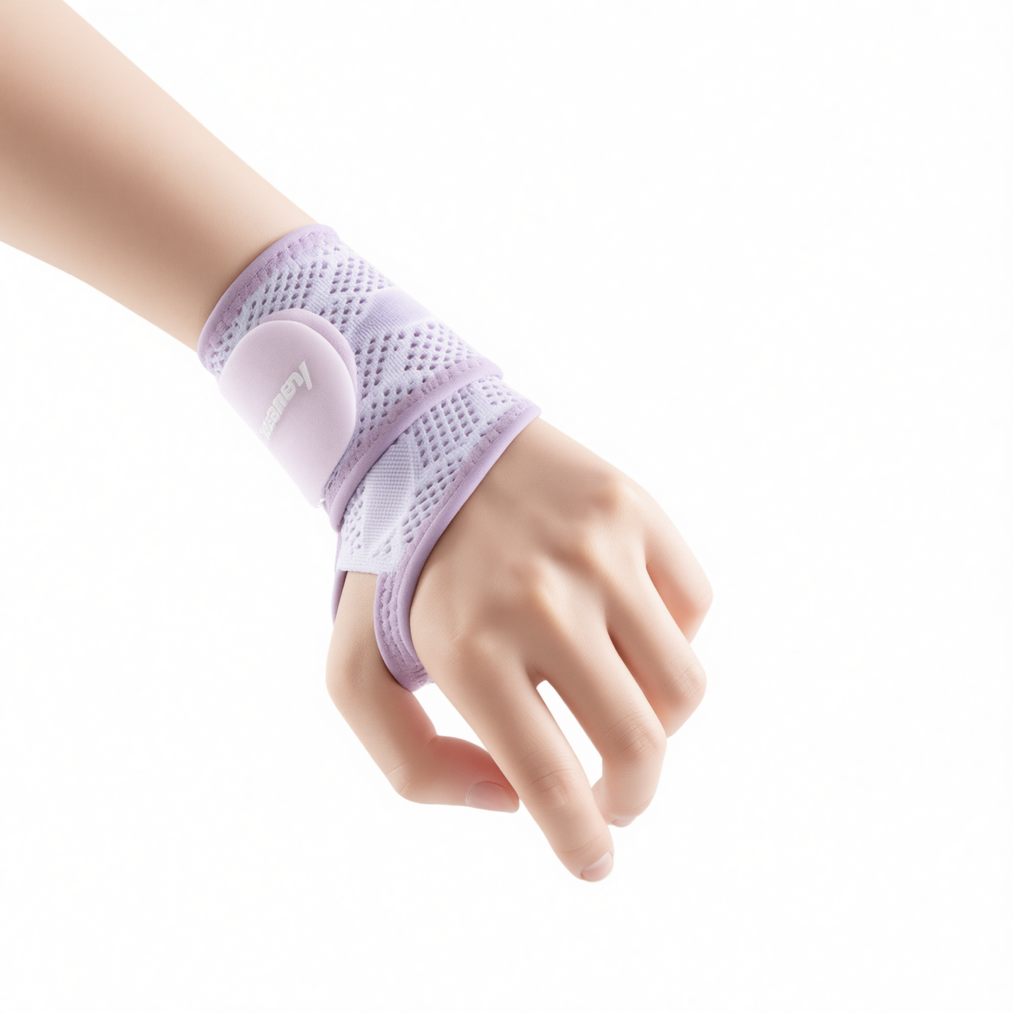 Wristband Sports Compression Brace Polyester Charming purple - one pair [breathable and no marks] One Size